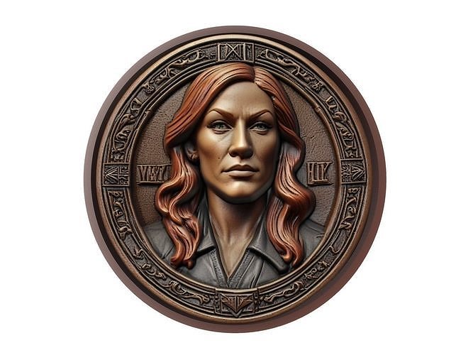 Becky Lynch Medallion 3D print model