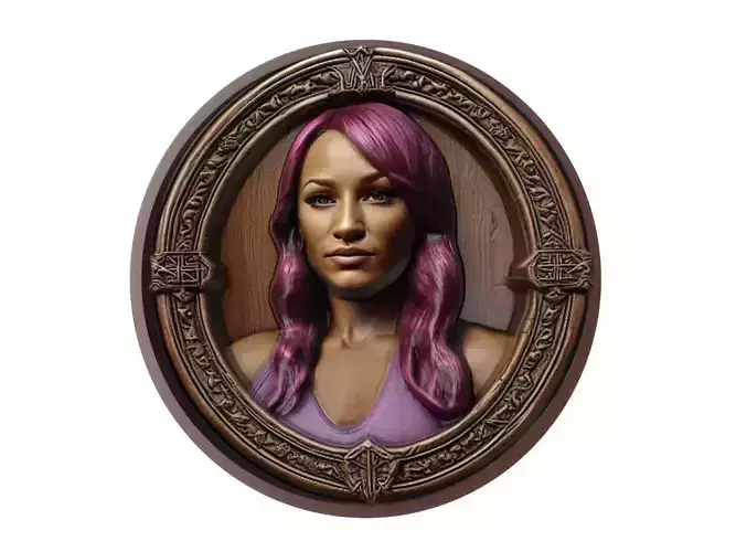 Sasha Banks Medallion 3D print model