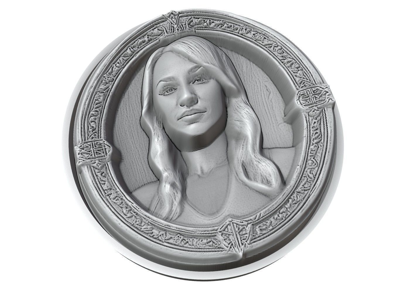 Sasha Banks Medallion 3D print model_3