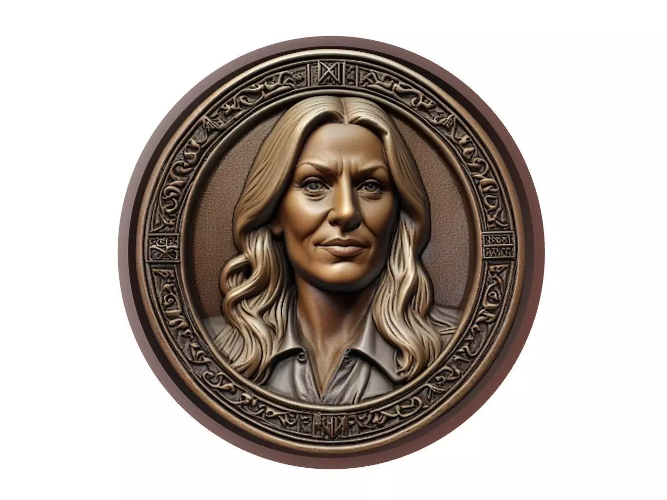 Trish Stratus Medallion 3D print model_0