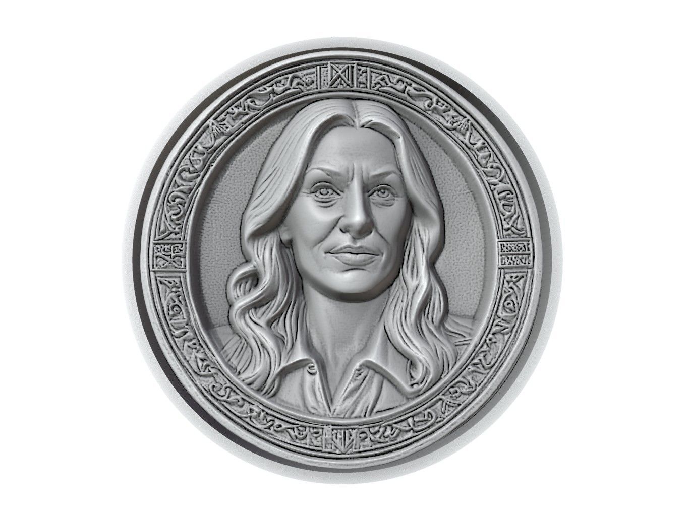 Trish Stratus Medallion 3D print model_2