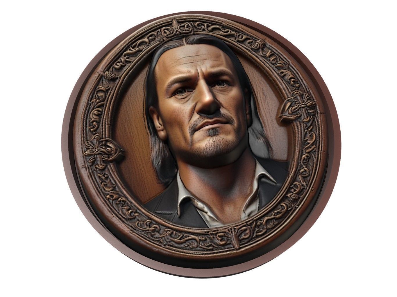 Drew McIntyre Medallion 3D print model_1
