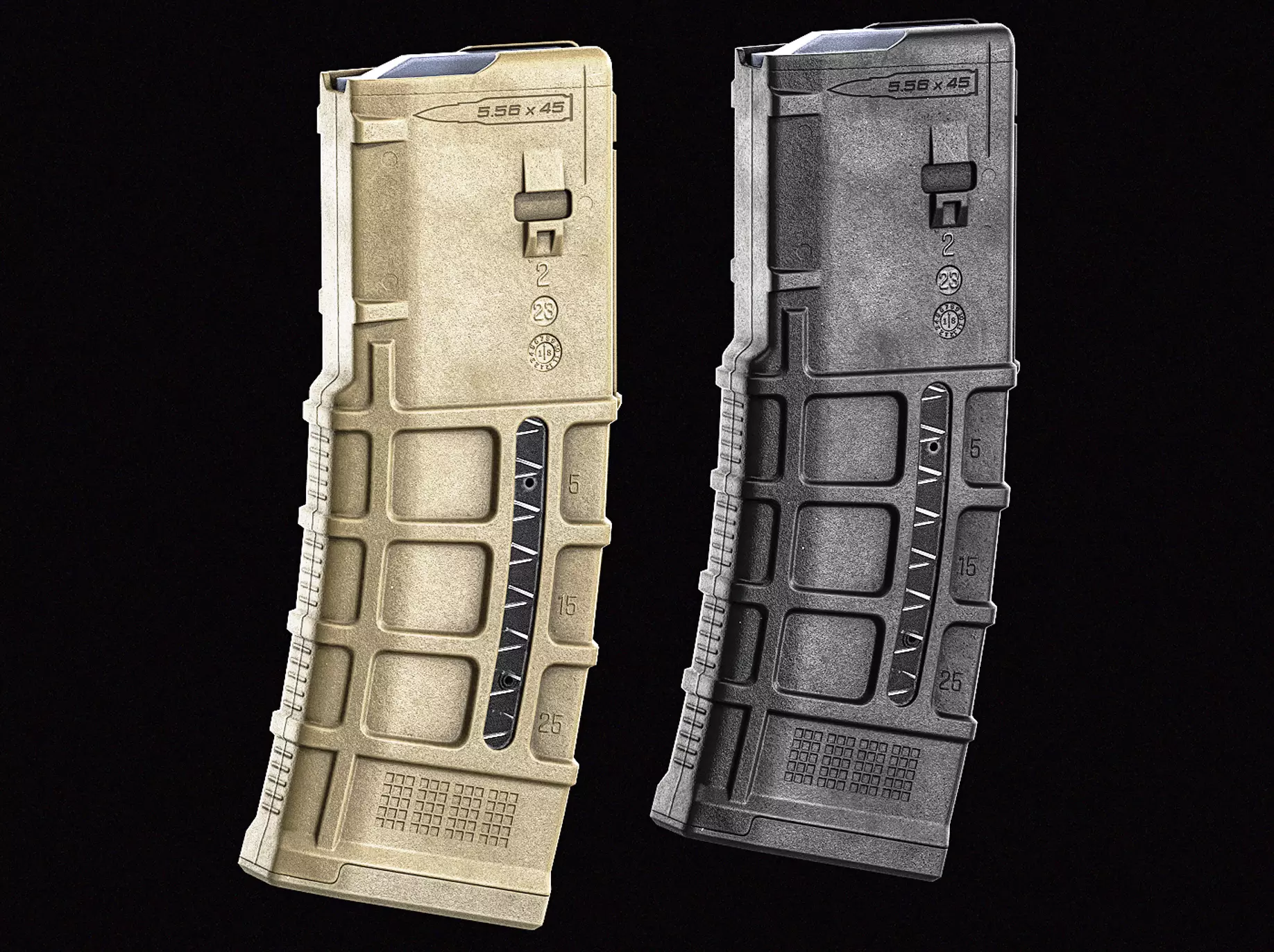 Magpul PMag 30 Window Magazine Low-poly 3D model_0
