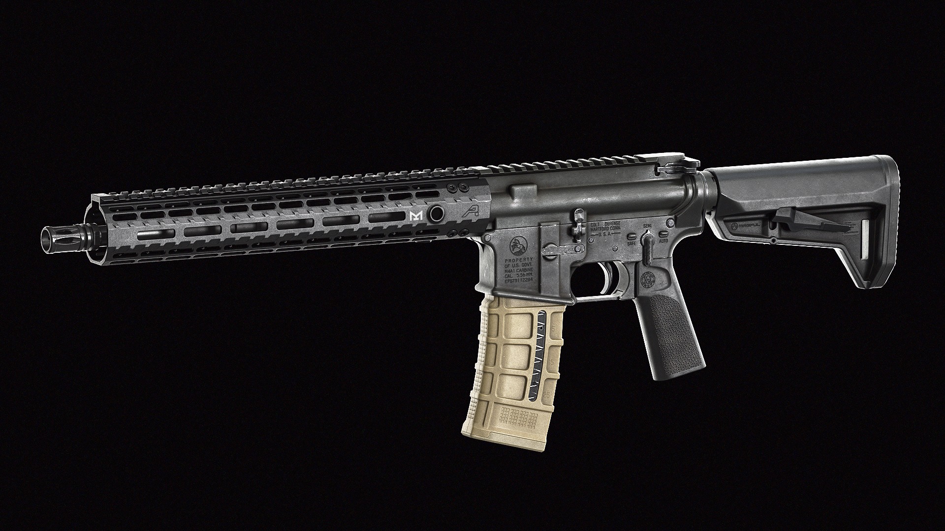 Magpul PMag 30 Window Magazine Low-poly 3D model_7