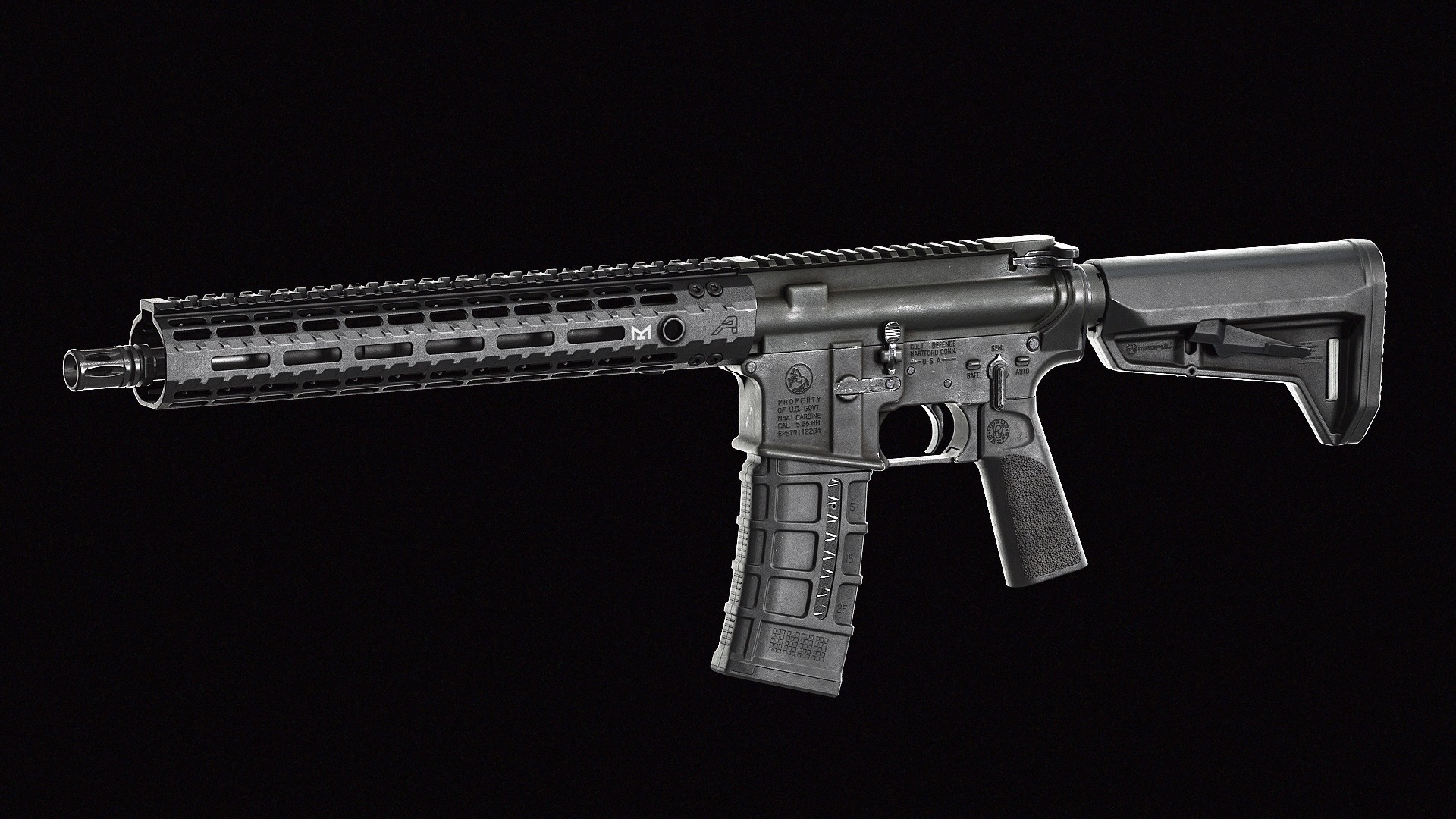 Magpul PMag 30 Window Magazine Low-poly 3D model_8