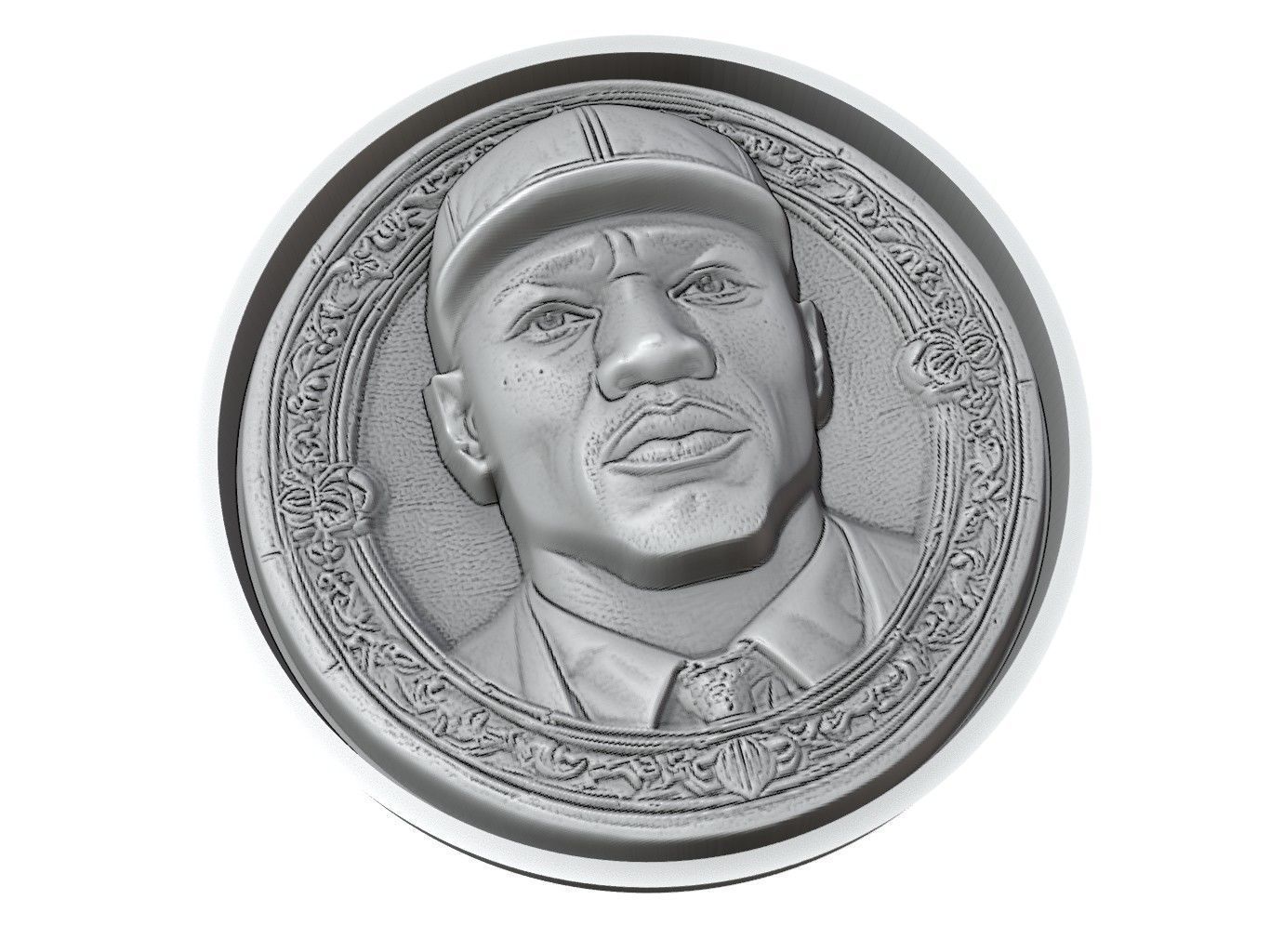 Floyd Mayweather Jr Medallion 3D print model_3