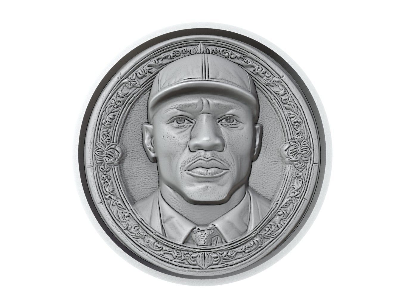 Floyd Mayweather Jr Medallion 3D print model_2