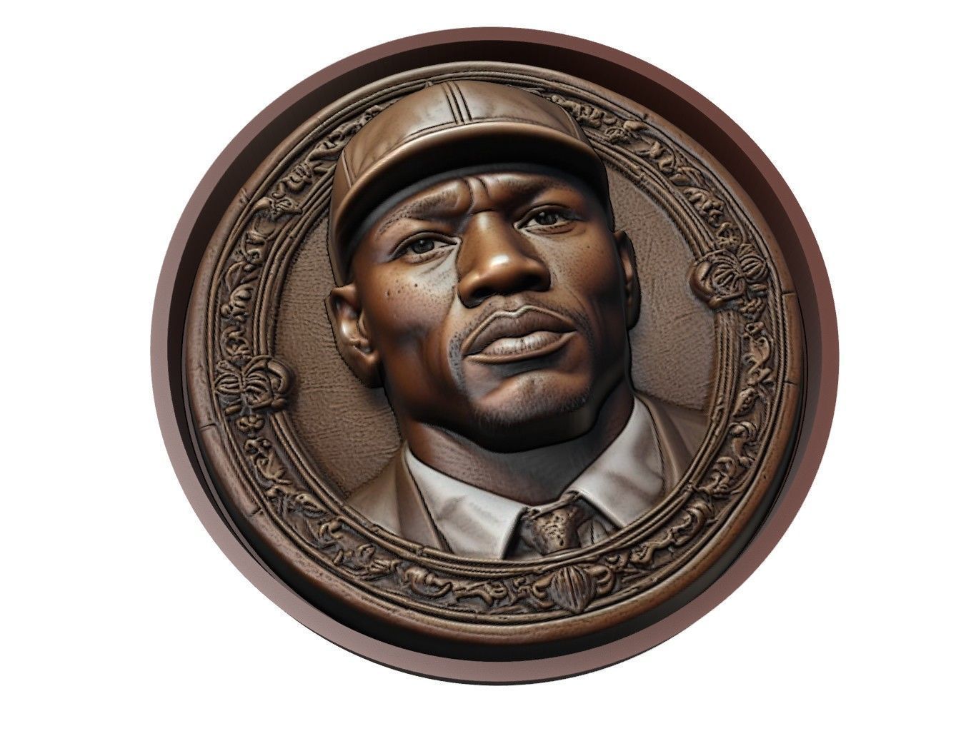 Floyd Mayweather Jr Medallion 3D print model_1