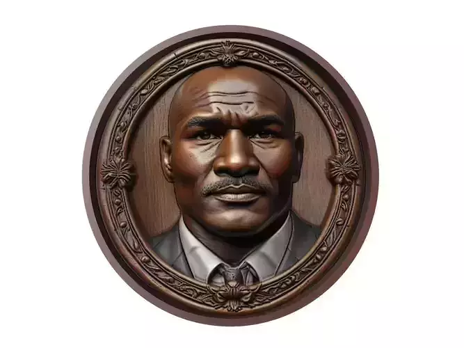Evander Holyfield Medallion 3D print model