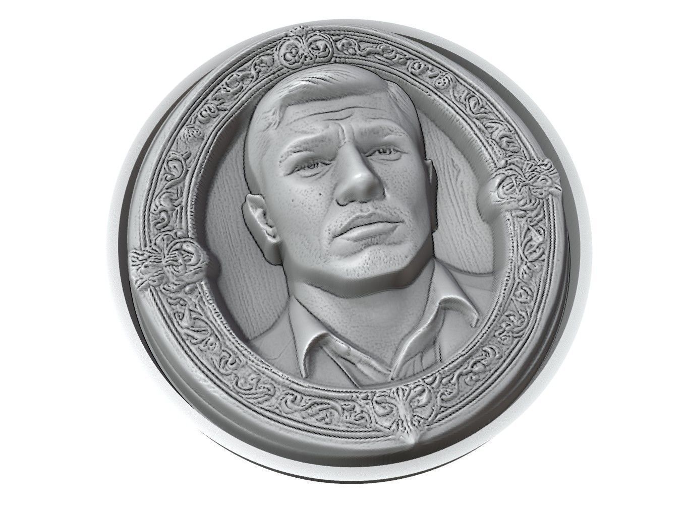 Canelo Alvarez Medallion 3D print model_3