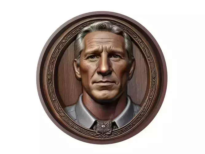 Karch Kiraly Medallion 3D print model