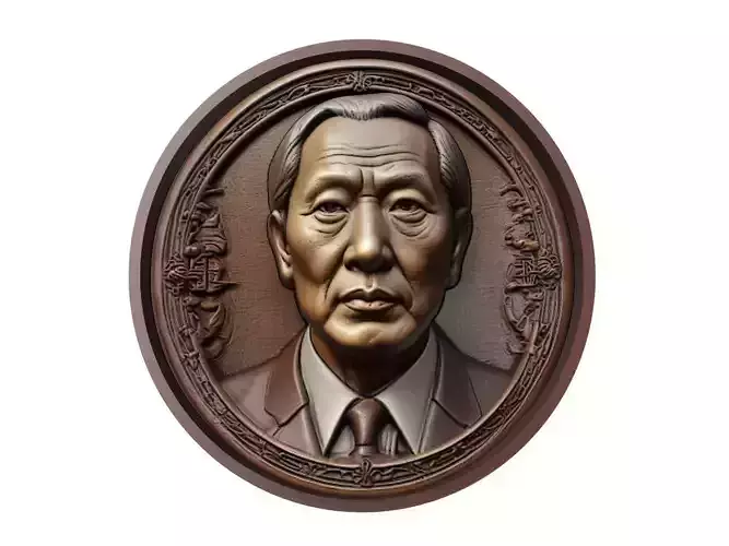 Lang Ping Medallion 3D print model