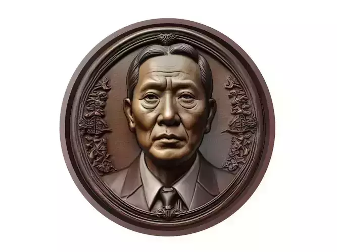 Zhu Ting Medallion 3D print model