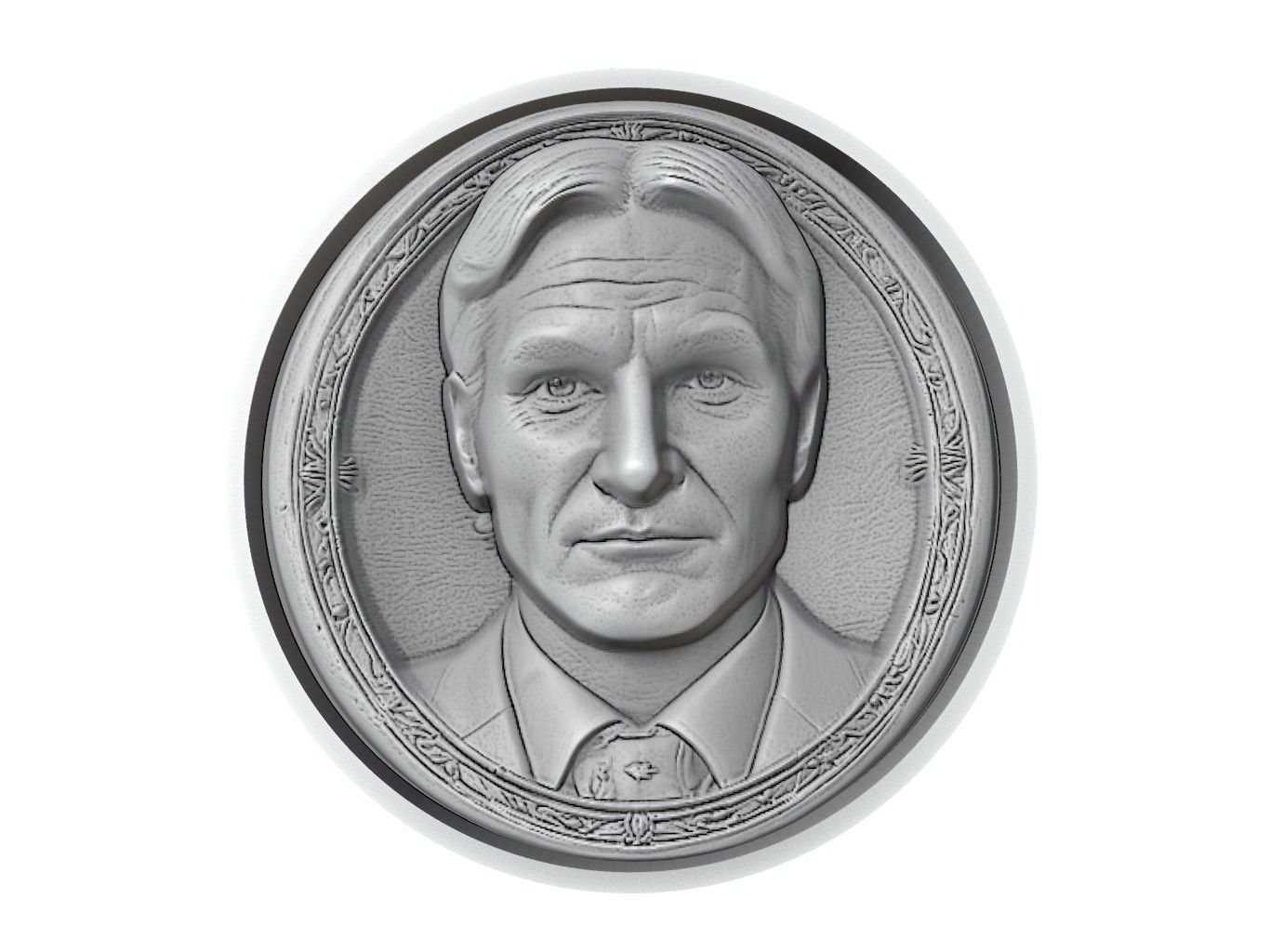Roger Federer Medallion 3D print model_2