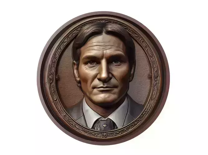 Roger Federer Medallion 3D print model