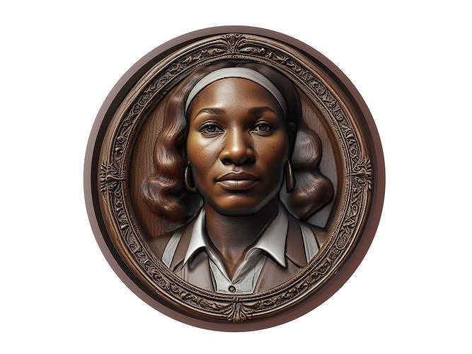 Serena Williams Medallion 3D print model