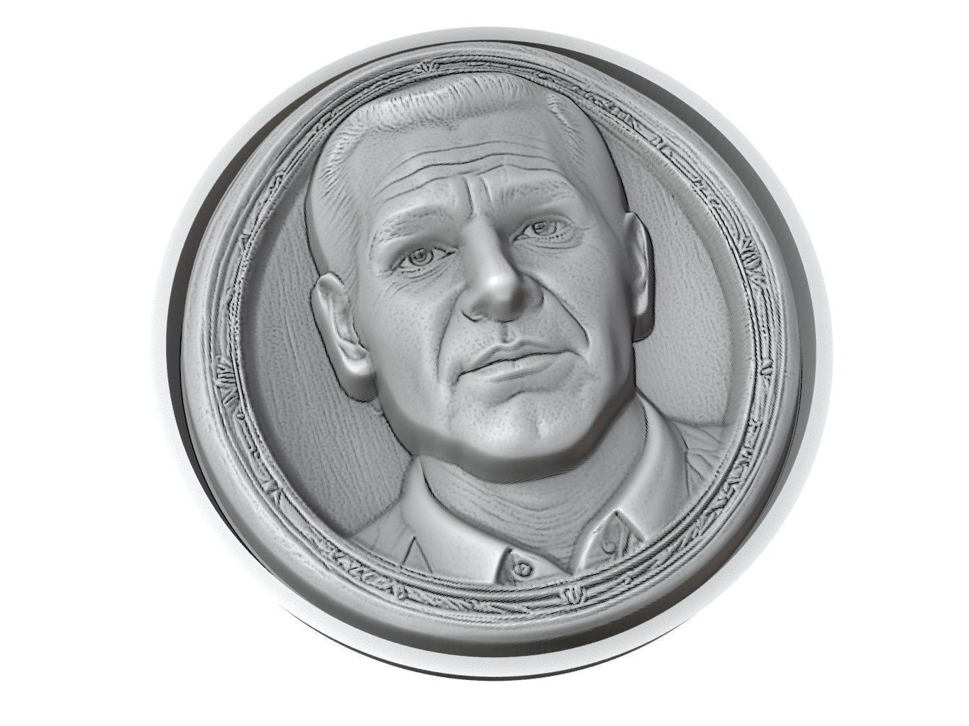 Pete Sampras Medallion 3D print model_3
