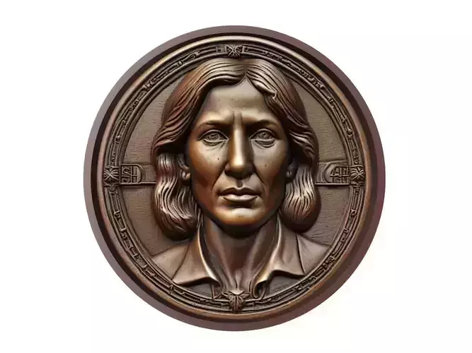 Steffi Graf Medallion 3D print model