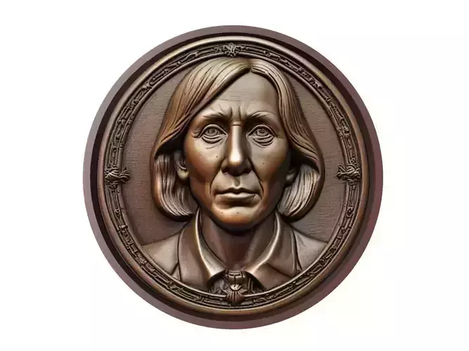 Martina Navratilova Medallion 3D print model