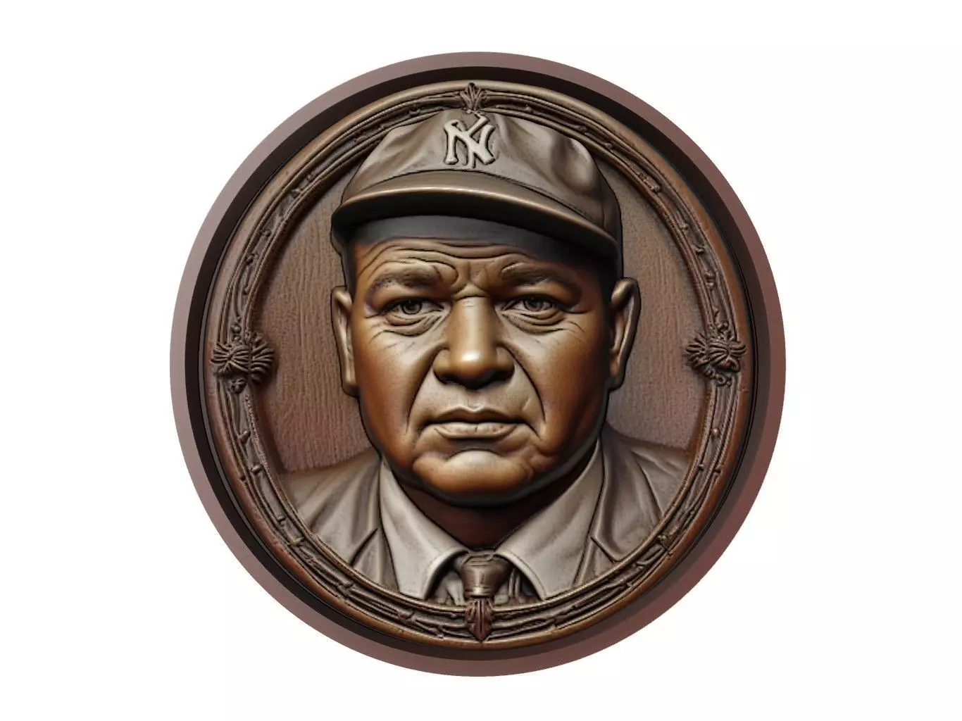 Babe Ruth Medallion 3D print model
