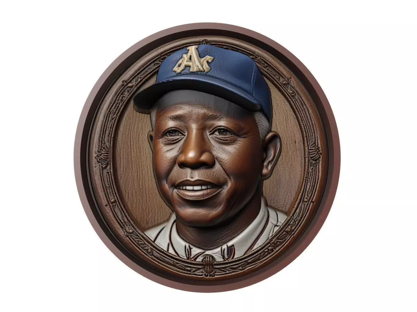 Hank Aaron Medallion 3D print model
