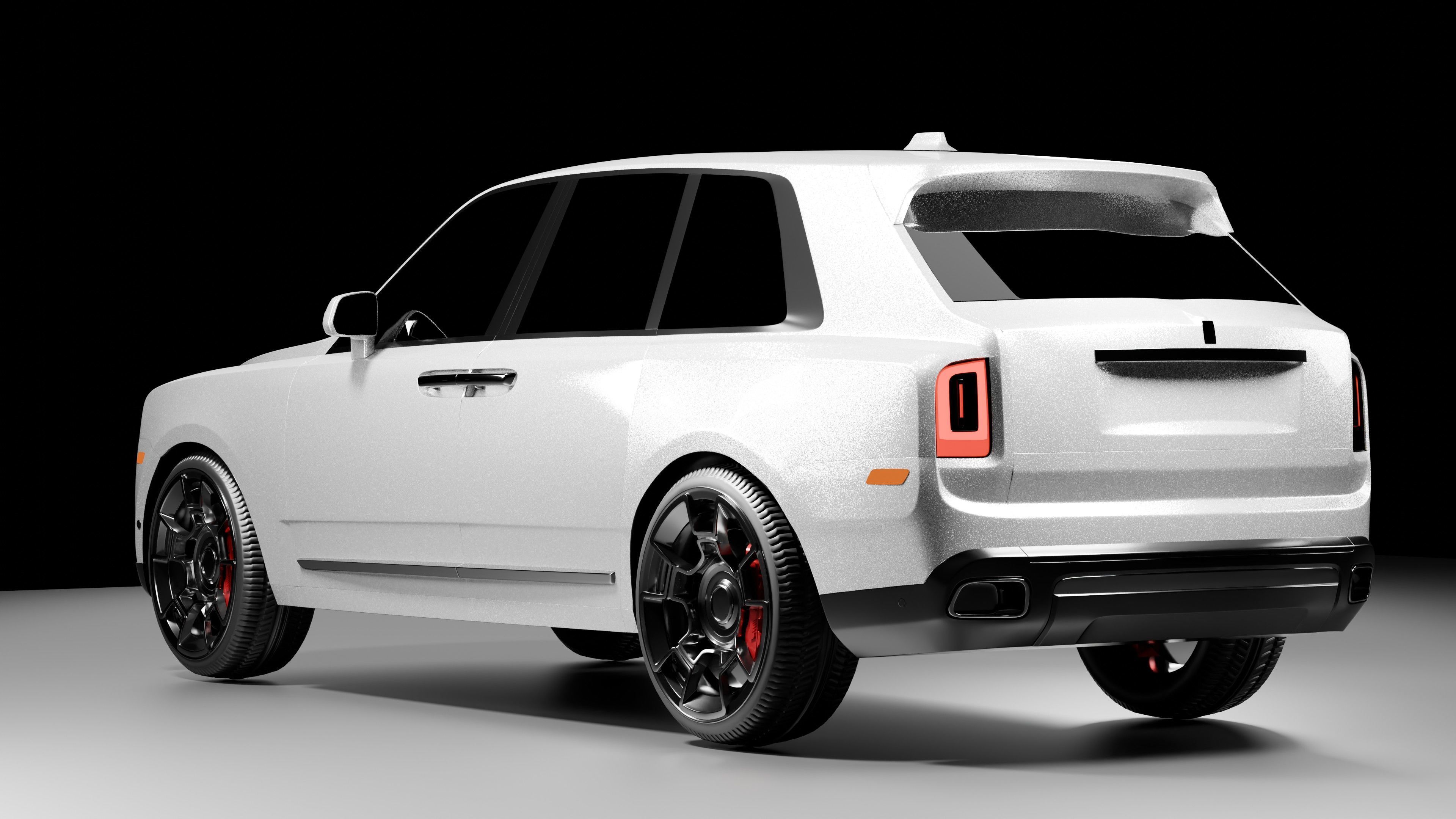 Rigged Rolls Royce Cullinan  animation ready Low-poly 3D model_4