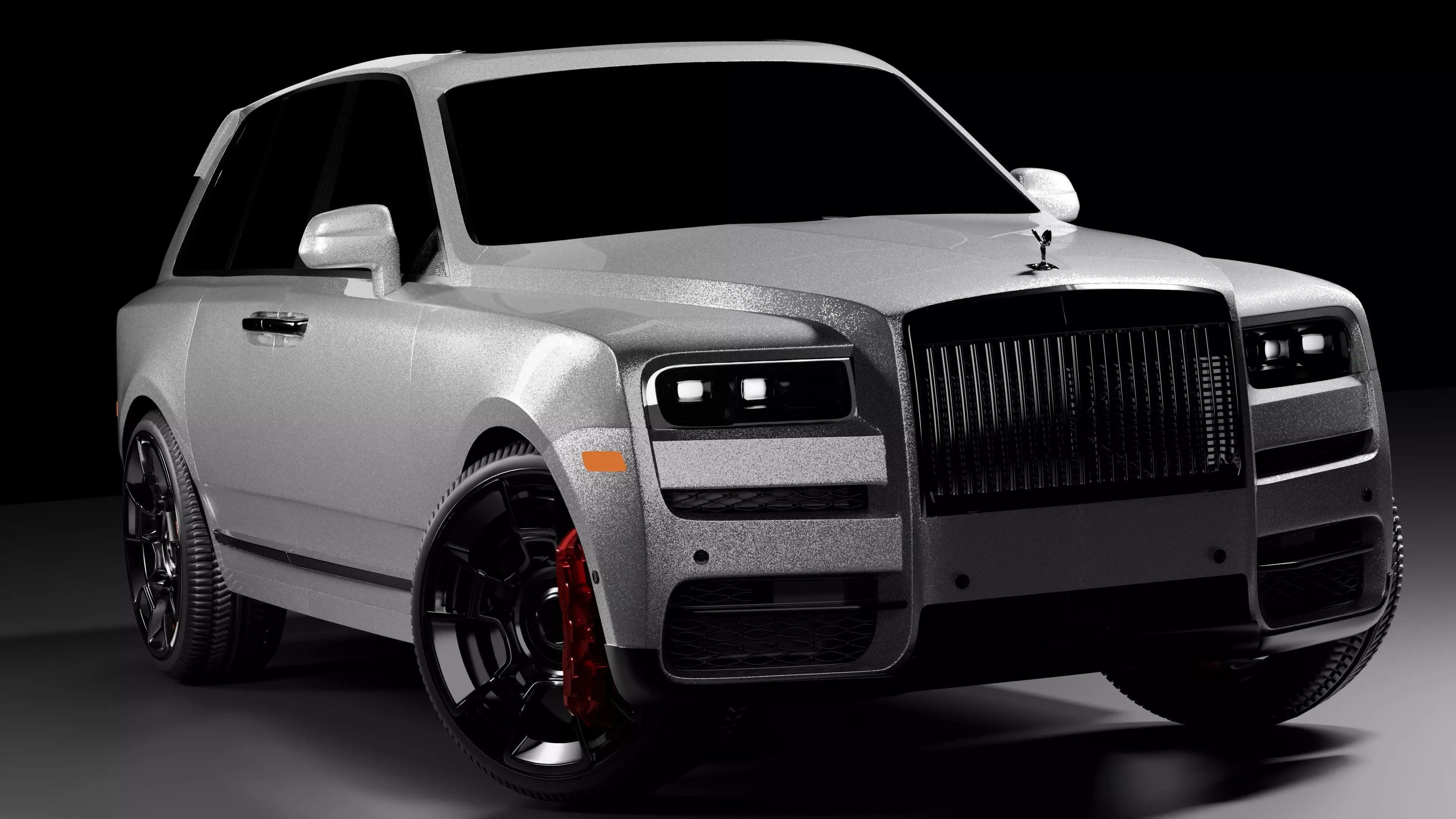 Rigged Rolls Royce Cullinan  animation ready Low-poly 3D model_0