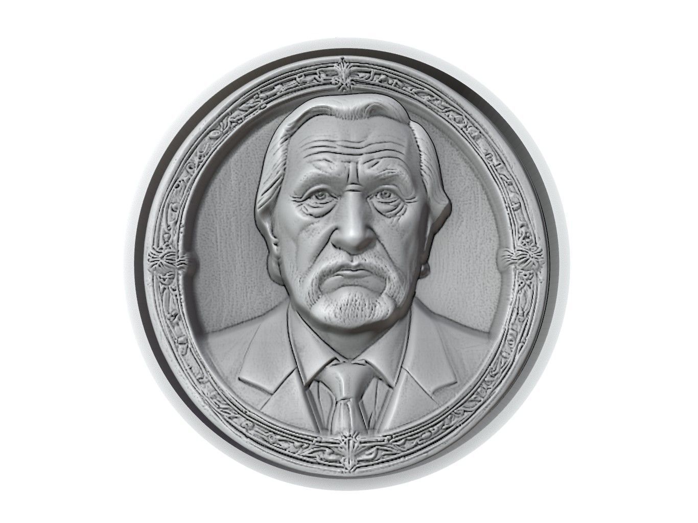 Vasily Alekseyev Medallion 3D print model_2