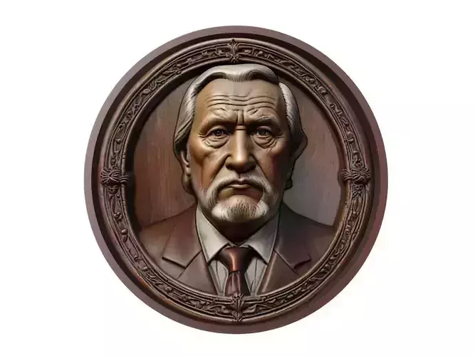 Vasily Alekseyev Medallion 3D print model