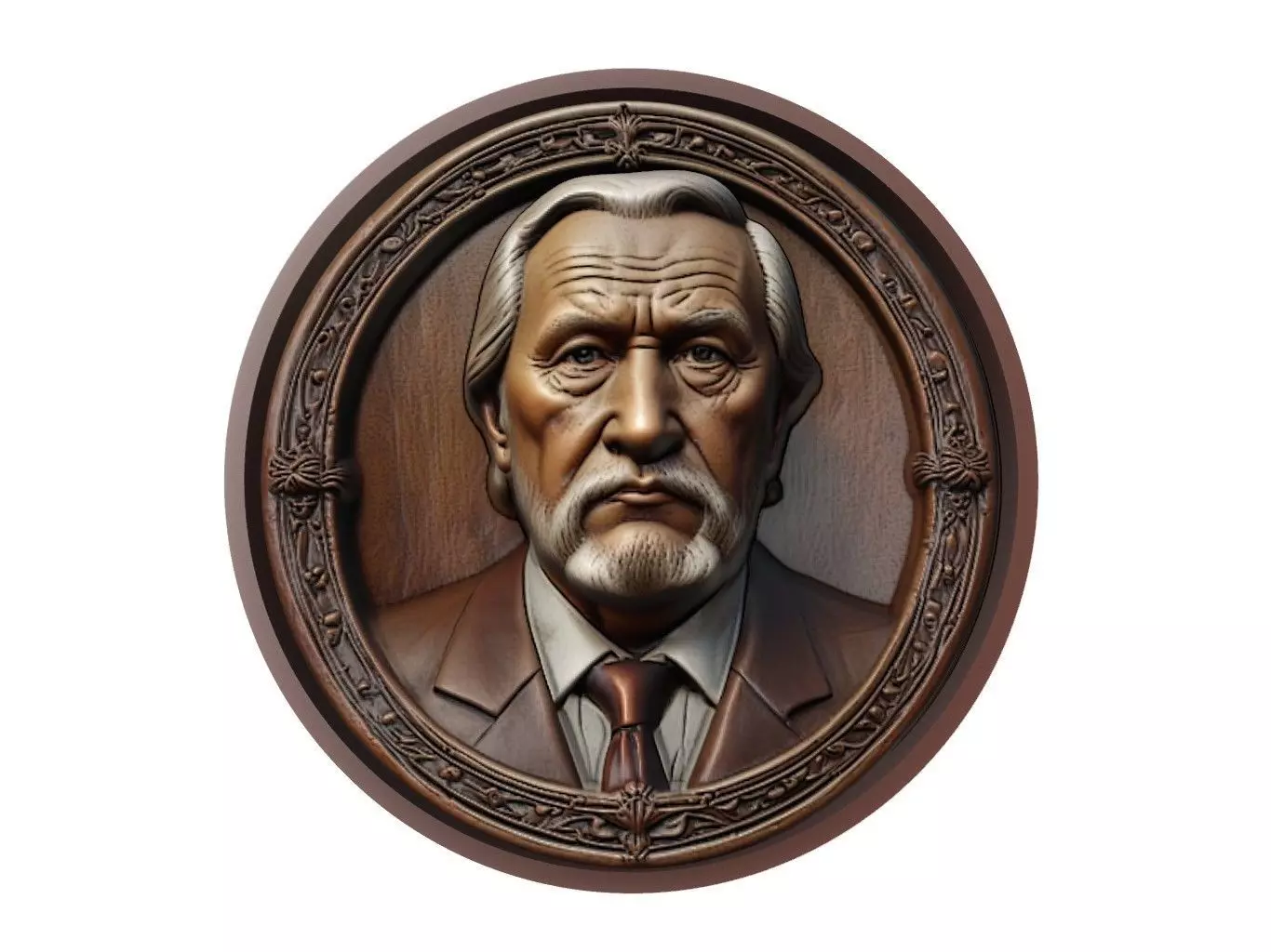 Vasily Alekseyev Medallion 3D print model_0