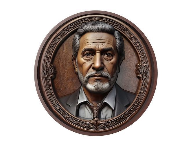 Kianoush Rostami Medallion 3D model 3D printable | CGTrader