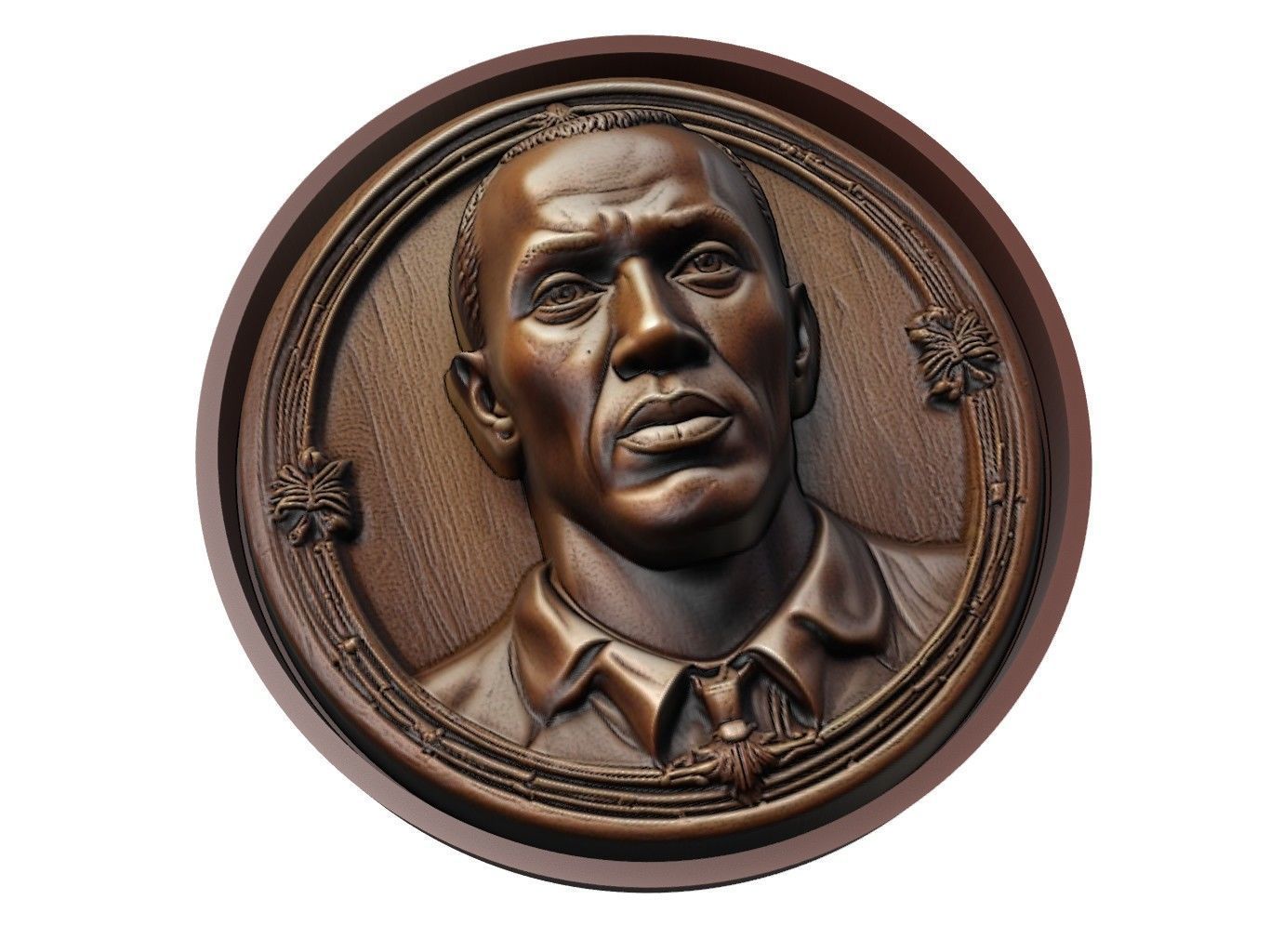 Usain Bolt Medallion 3D print model_1