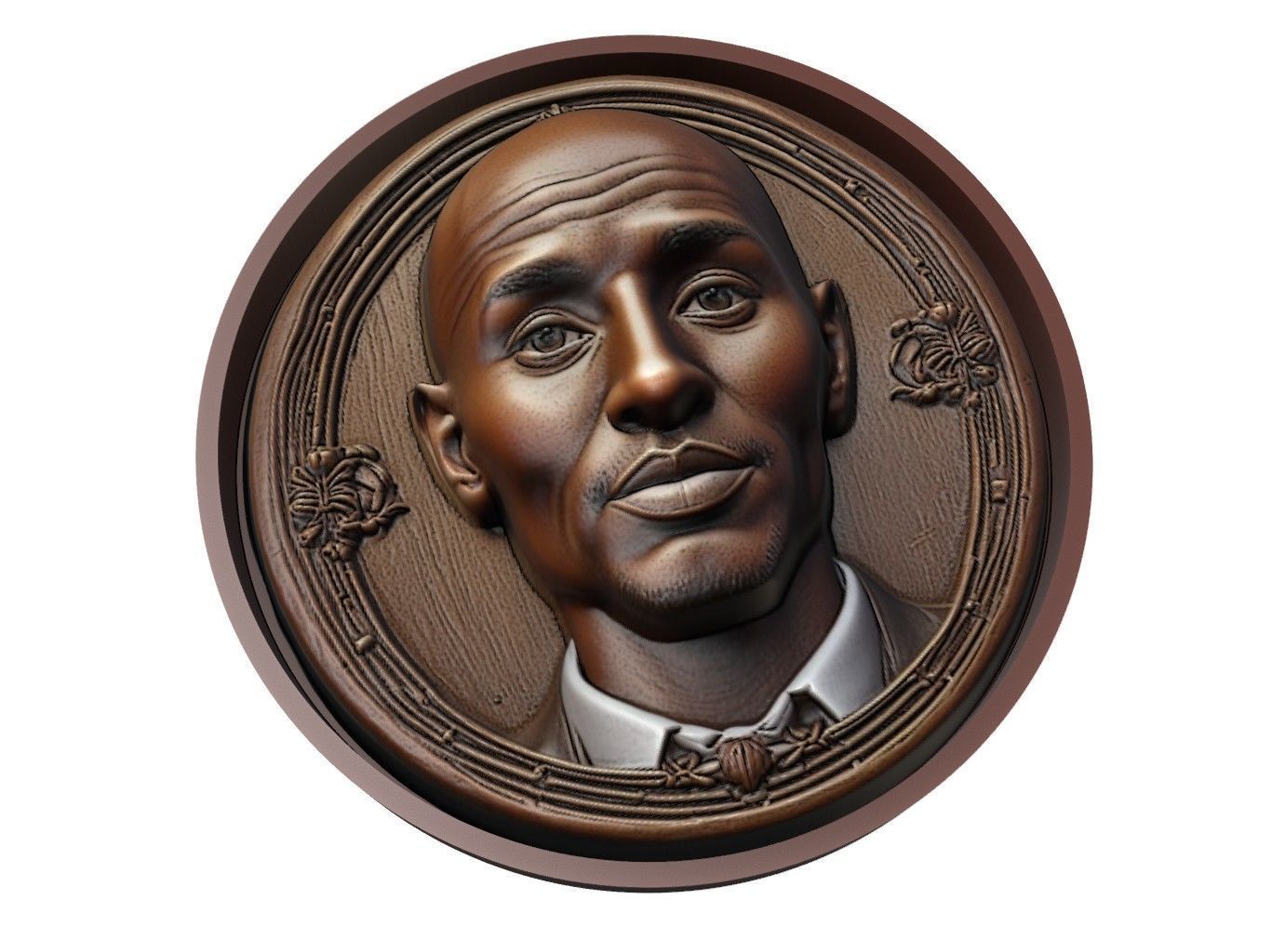 Mo Farah Medallion 3D print model_1