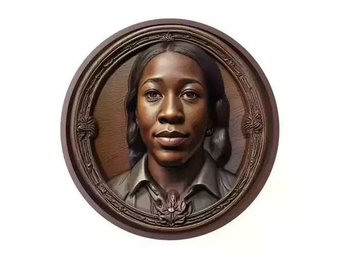 Shelly-Ann Fraser-Pryce Medallion 3D print model