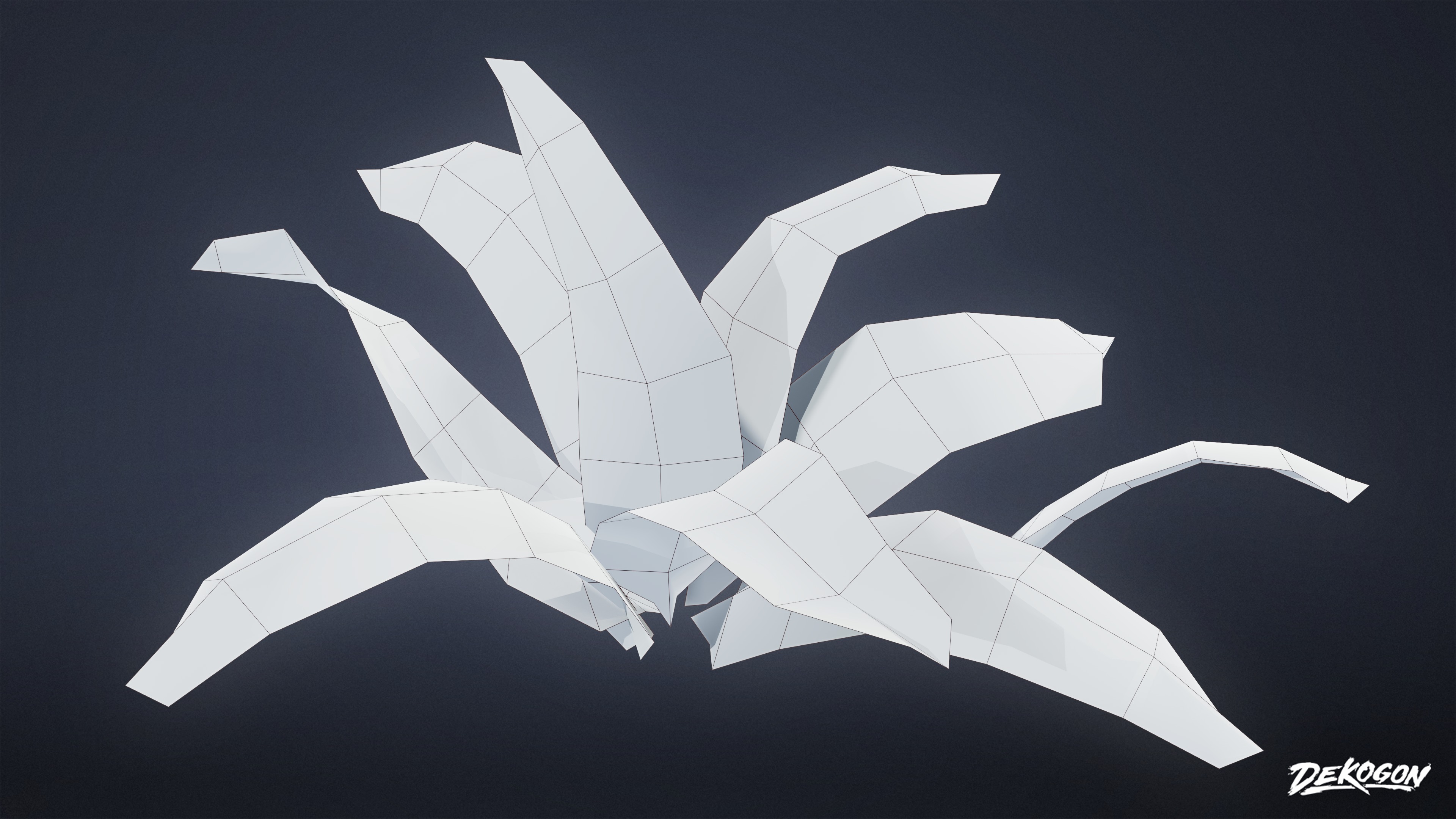 FOLIAGE - Small Weeds 01 - LOW POLY Low-poly 3D model_6