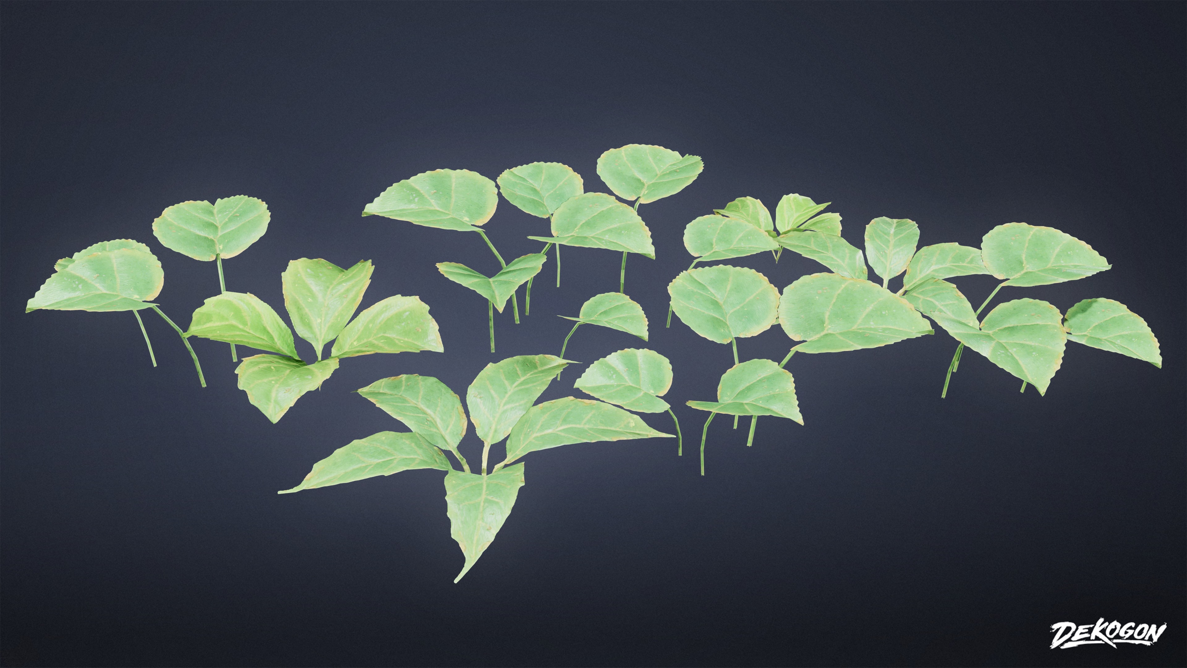 FOLIAGE - Small Weeds 01 - LOW POLY Low-poly 3D model_1