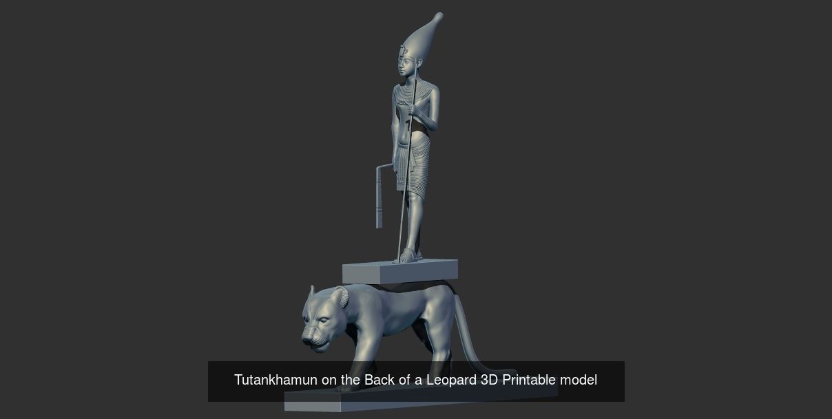 Tutankhamun Statues and oshabty Shabtis 3d printable models 3D Model Collection_4