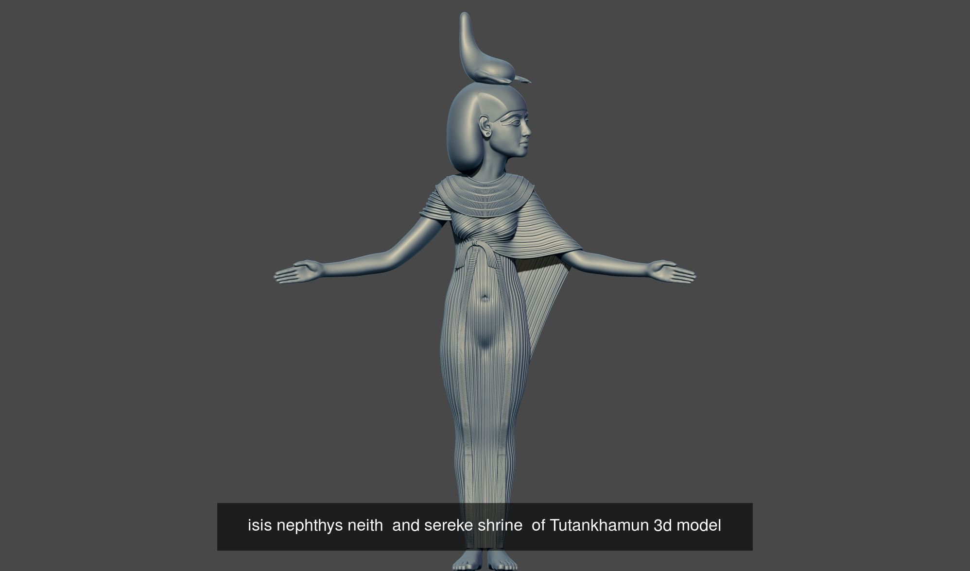 Tutankhamun Statues and oshabty Shabtis 3d printable models 3D Model Collection_15