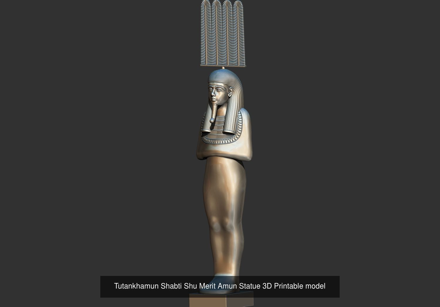 Tutankhamun Statues and oshabty Shabtis 3d printable models 3D Model Collection_2