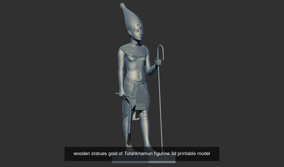 Tutankhamun Statues and oshabty Shabtis 3d printable models 3D Model Collection_12