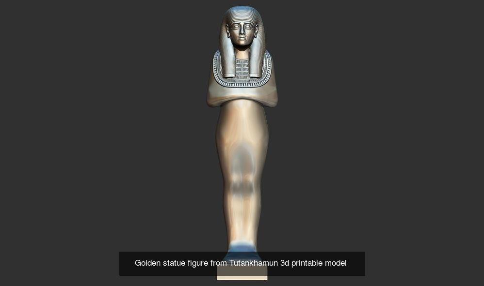 Tutankhamun Statues and oshabty Shabtis 3d printable models 3D Model Collection_11