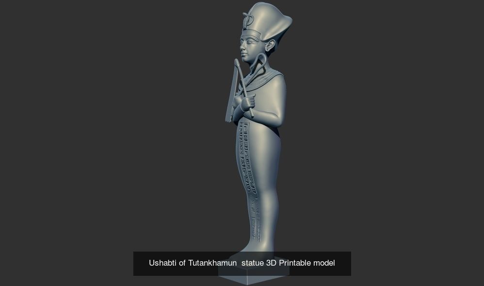Tutankhamun Statues and oshabty Shabtis 3d printable models 3D Model Collection_7