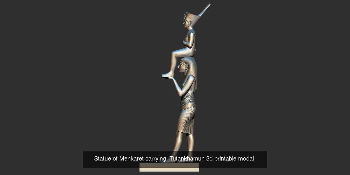 Tutankhamun Statues and oshabty Shabtis 3d printable models 3D Model Collection_6