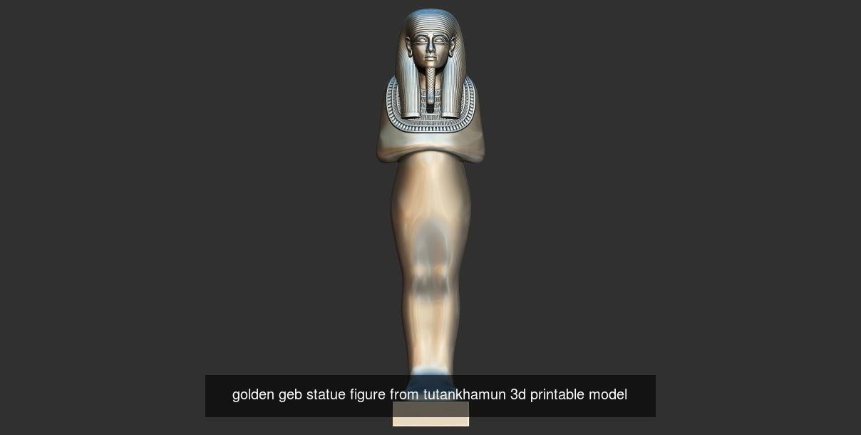 Tutankhamun Statues and oshabty Shabtis 3d printable models 3D Model Collection_10