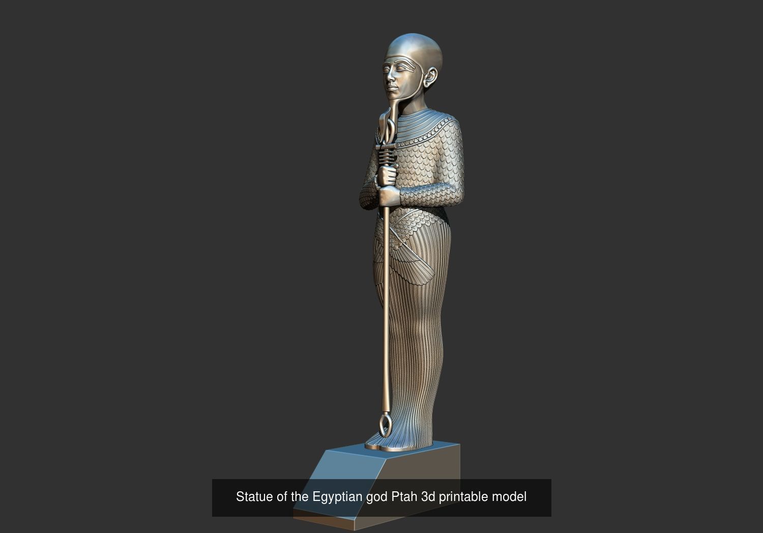 Tutankhamun Statues and oshabty Shabtis 3d printable models 3D Model Collection_8