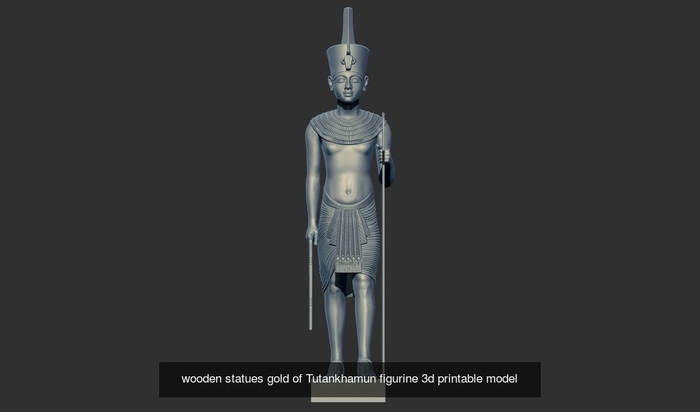 Tutankhamun Statues and oshabty Shabtis 3d printable models 3D Model Collection_13