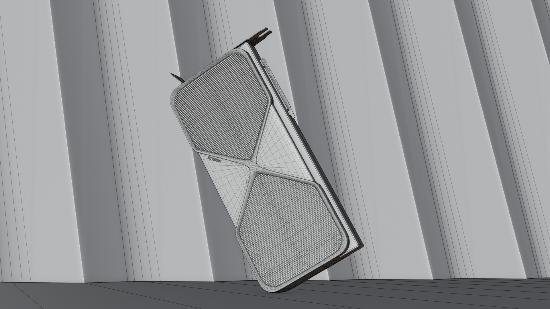 RTX 5090 GPU 3D Model  Detailed Blender File with Cycles Render Low-poly 3D model_9