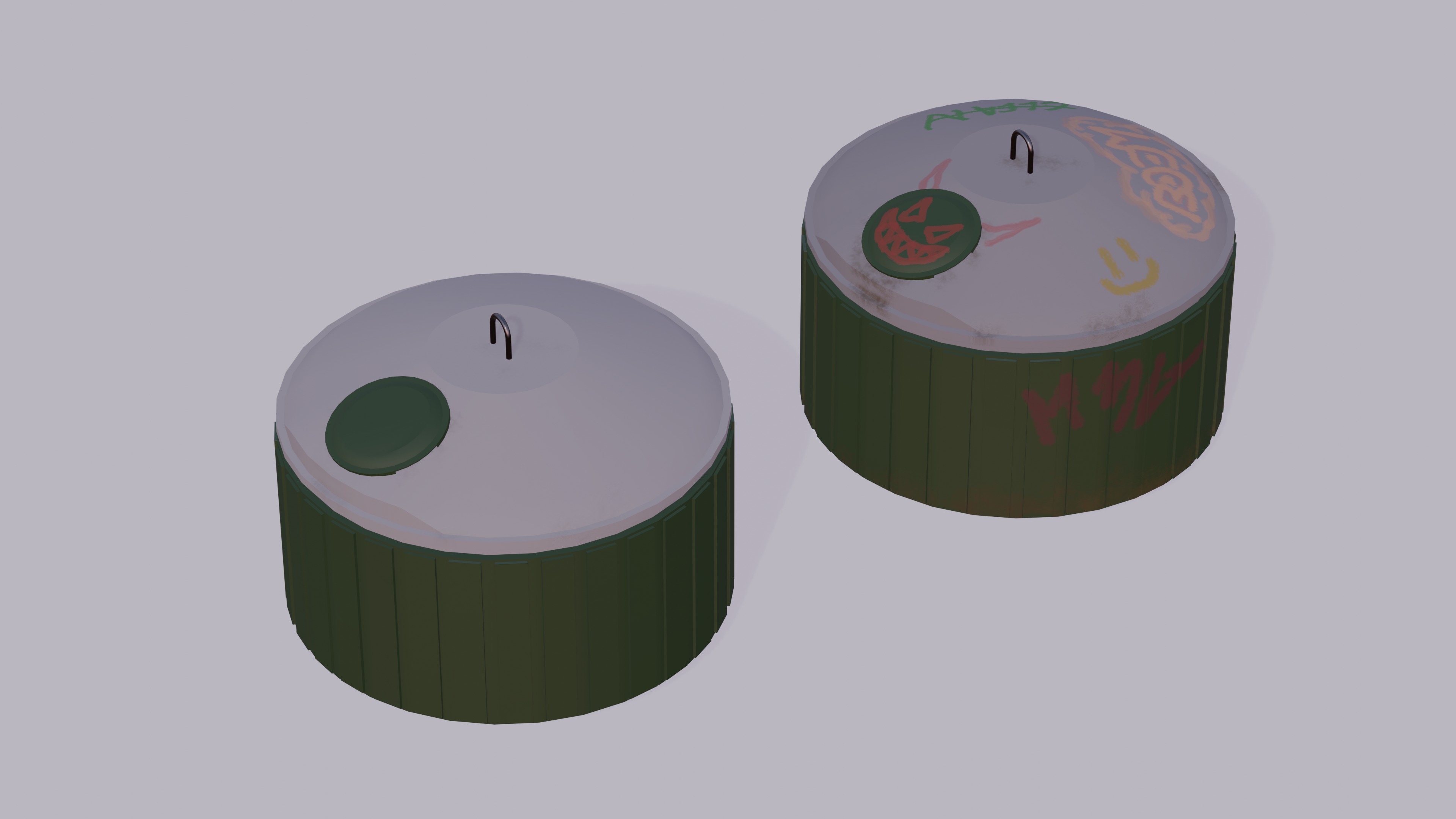 Street elements pack 3D model_17
