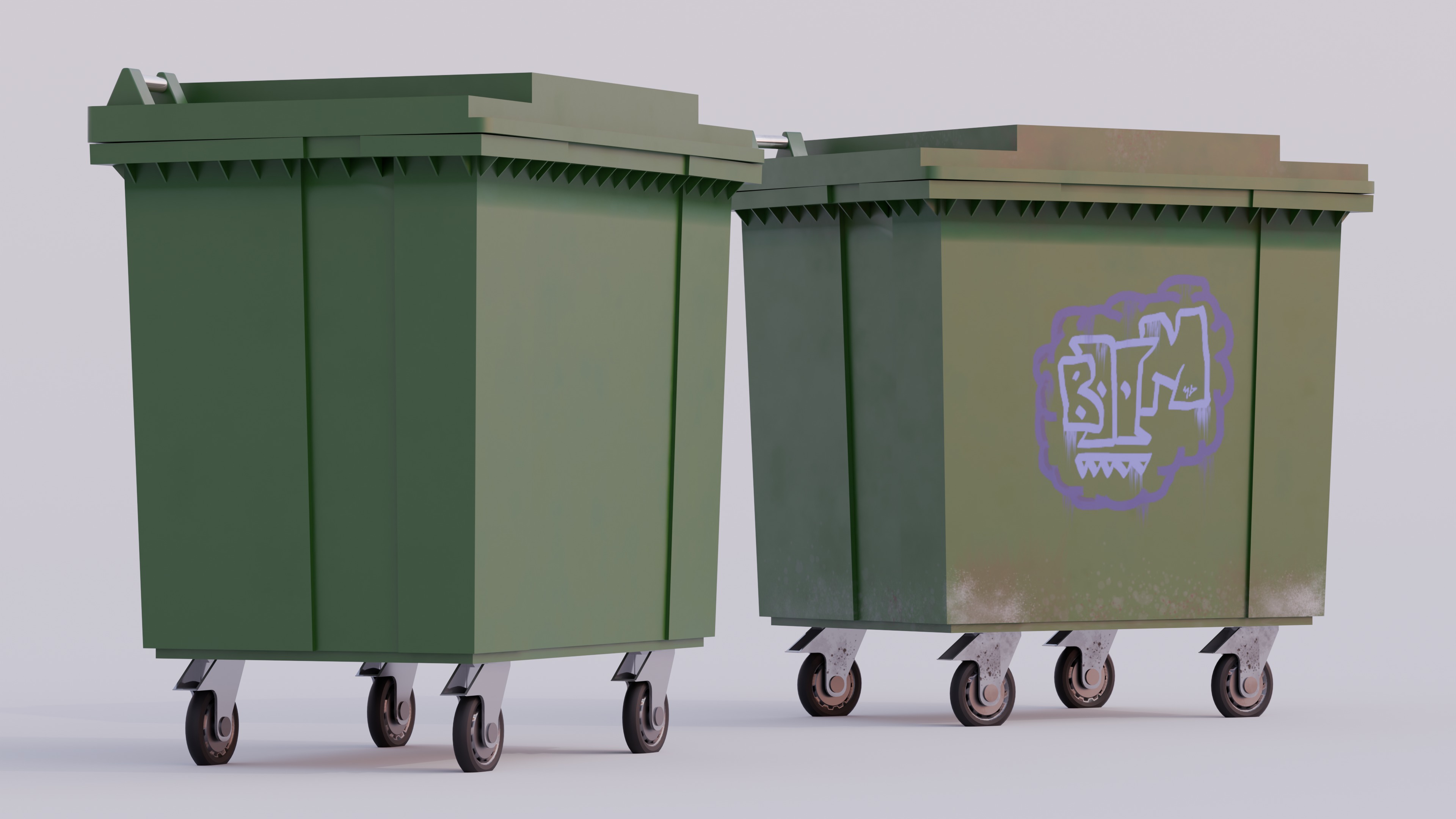 Street elements pack 3D model_19
