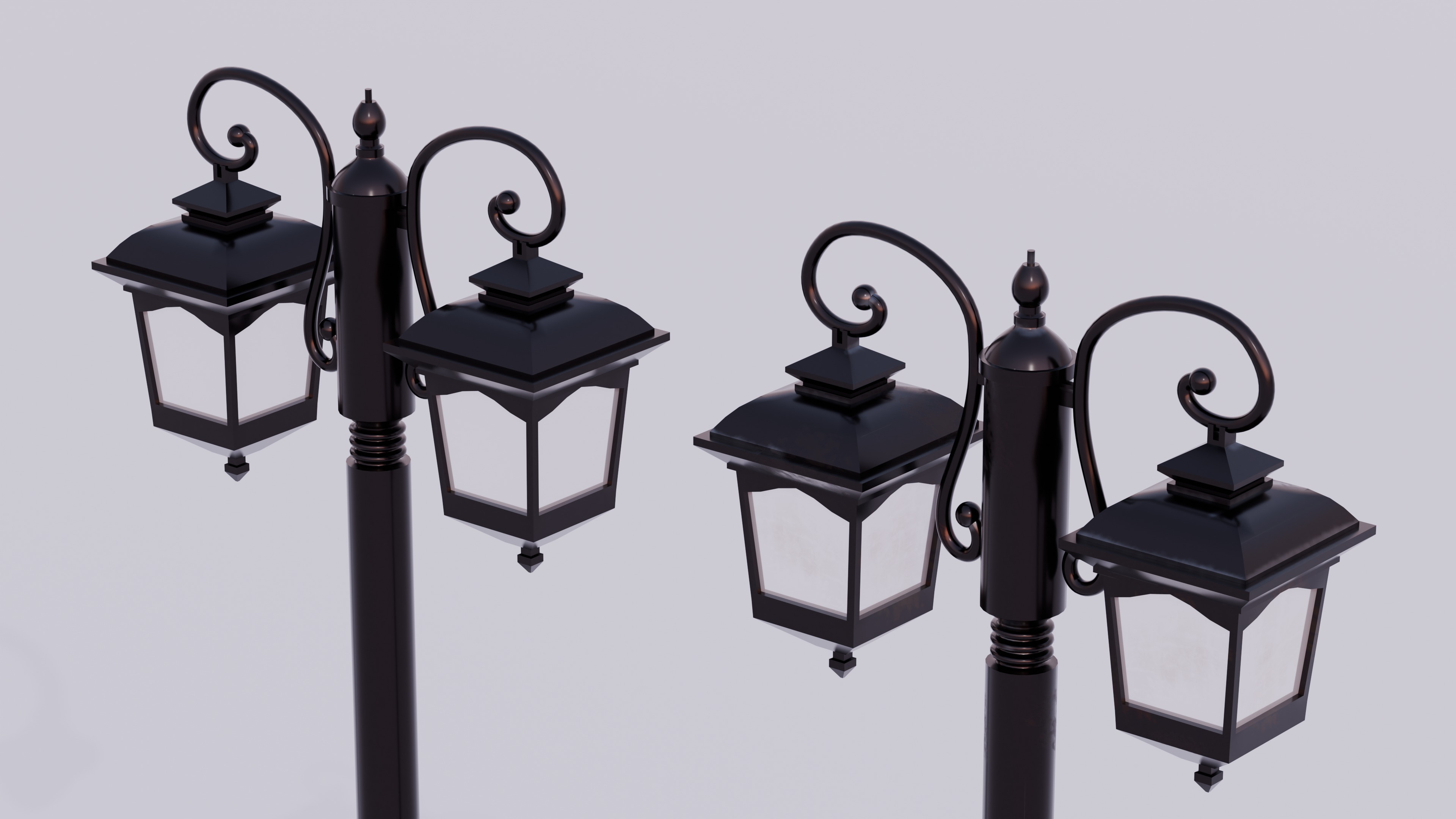 Street elements pack 3D model_4